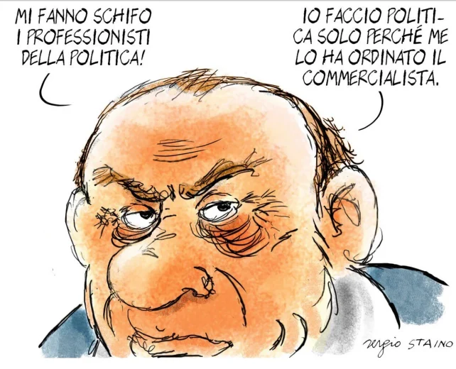 vignetta contro Berlusconi